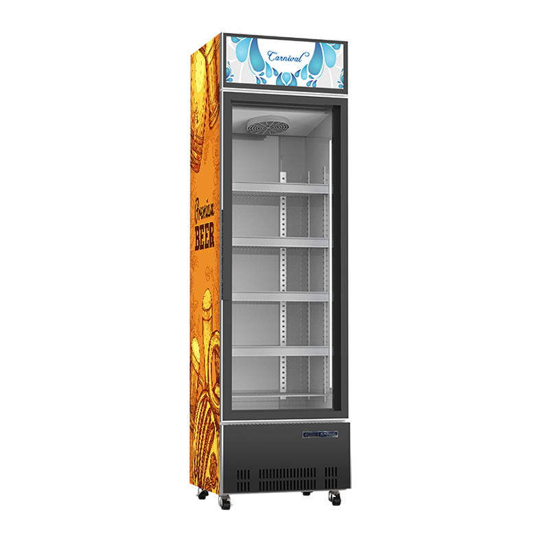 Small Commercial Refrigerator with Hinge Door 335L China manufacturer factory